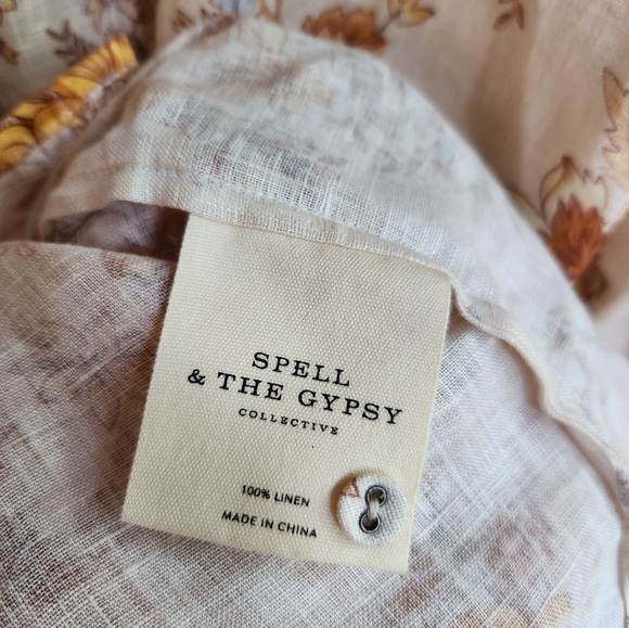 SIZE SWAP S to M NWT Meadowland Linen Blouse in Cream - Picture 10 of 12